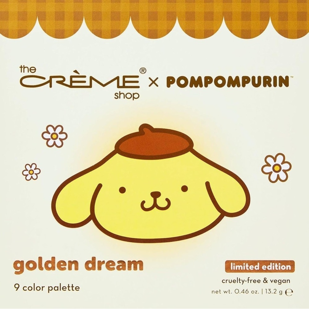 The Crème Shop x Pompompurin Golden Dream Eyeshadow Palette